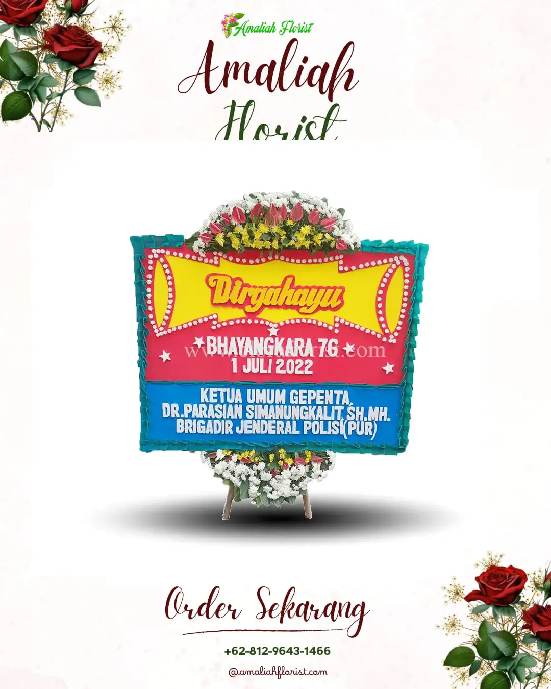 Papan Bunga HUT Ulang Tahun Wonocepokoayu